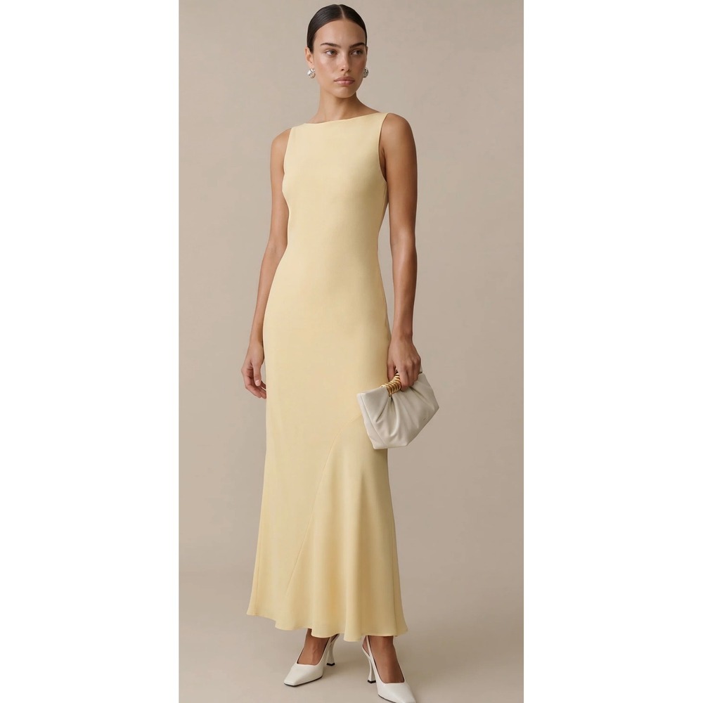 Few Moda o.p.t One Pretty Time Butter Yellow Sleeveless Maxi Dress XL
